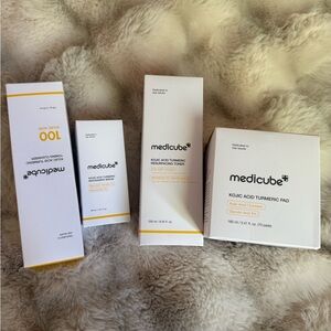 Medicube Kojic Acid Turmeric Toner - White and Gold